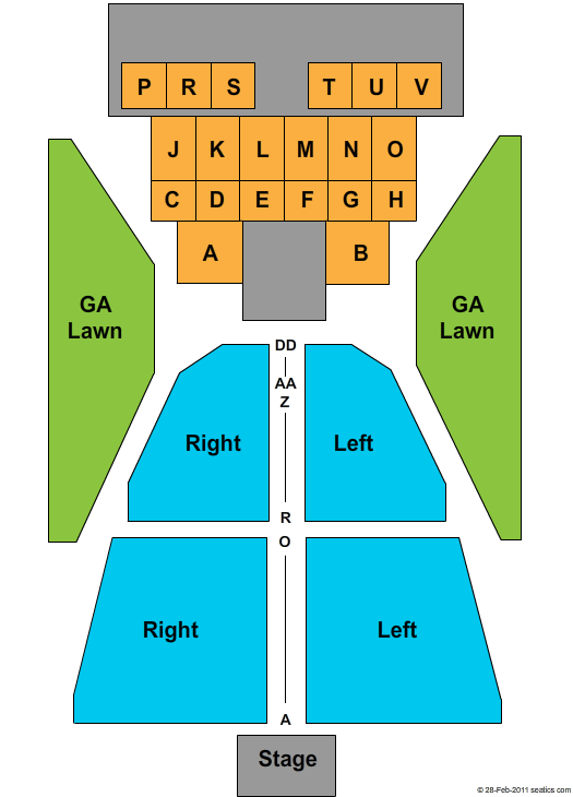 The Lawn At White River Seating Chart
